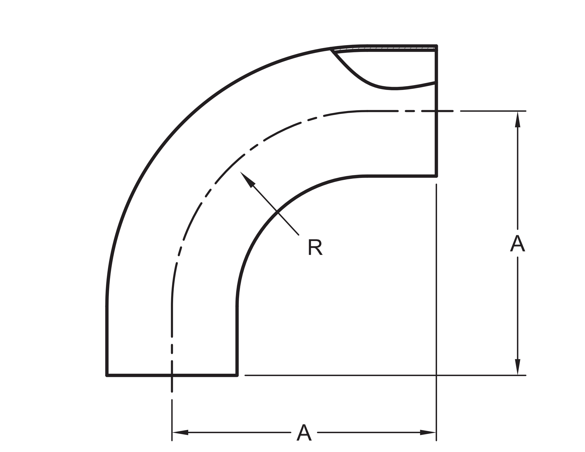Weld 90 Long Elbow - Image 2