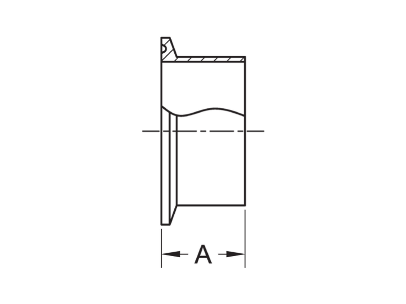 Tri-Clamp Long Weld Ferrule (14AM7) - Image 2