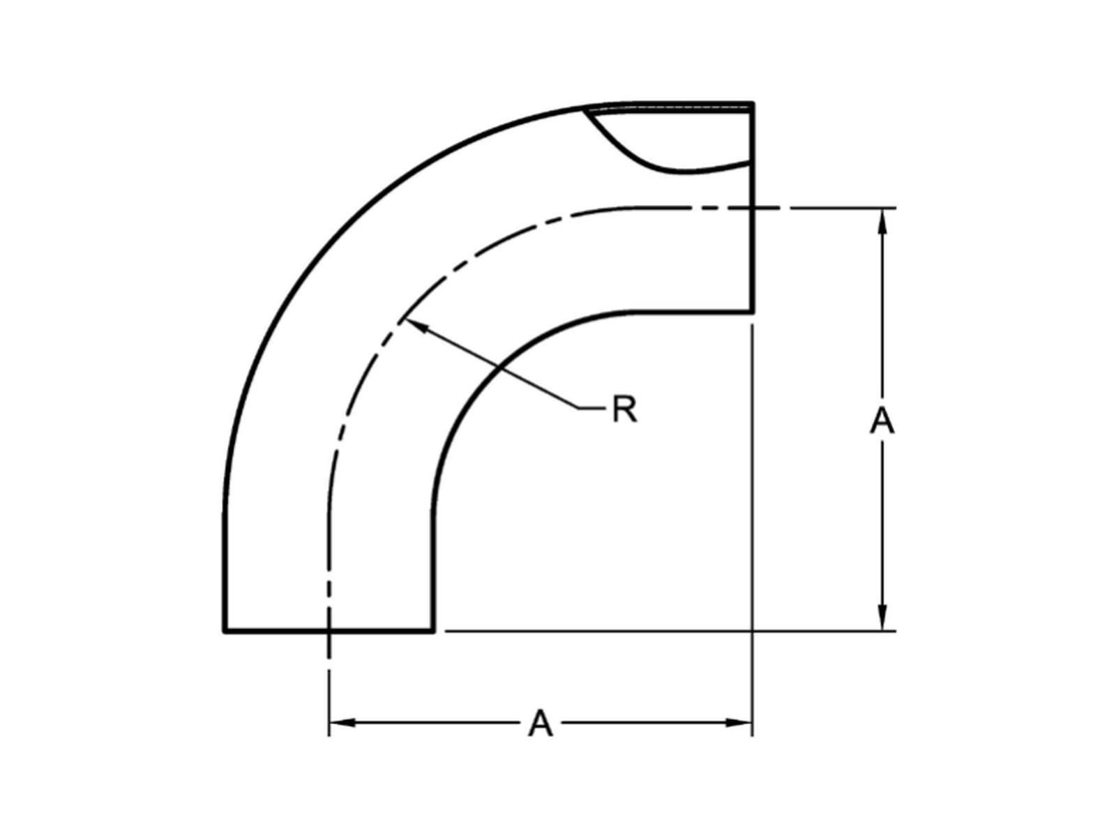 Weld 90 Long Elbow - Image 2