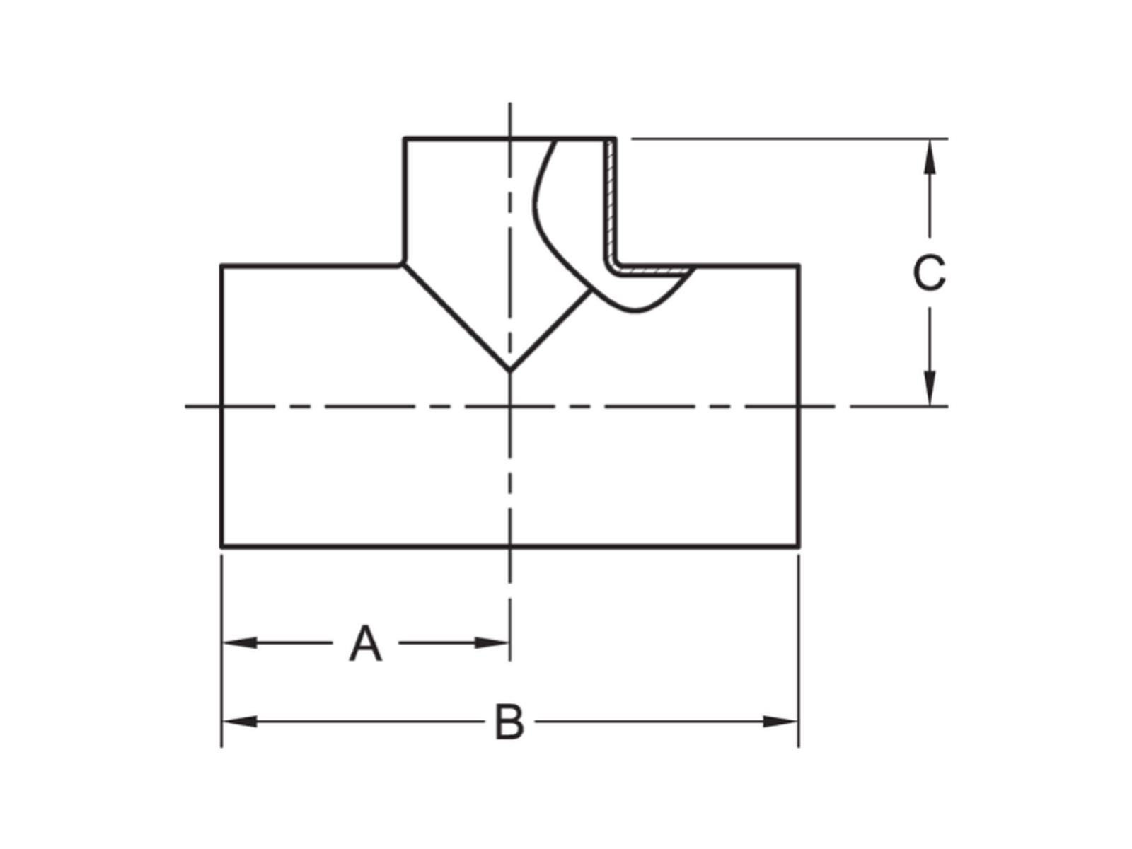 Butt Weld Reducing Tee - Image 2